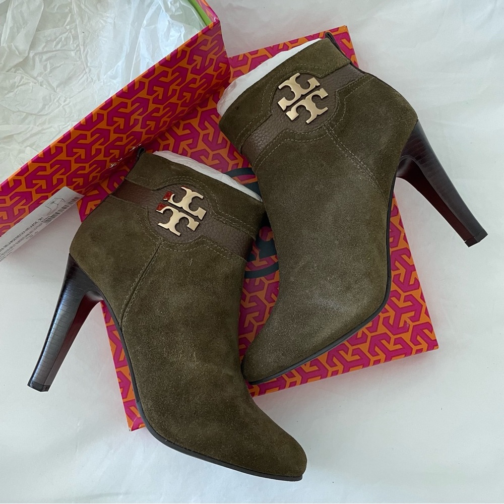 Tory Burch Olive Green Alaina Boots. Size 9.5. Brand new, never worn.